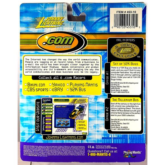 Johnny Lightning .com Racers CBS SPORTS #69 Race Car, New, See Pics/Descr. - Picture 4 of 4